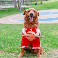 Dog Basketball Costume with Ball Dog Clothes T-Shirts for Small Dogs Pets Articles Puppy Autumn Pet Cotton Vests